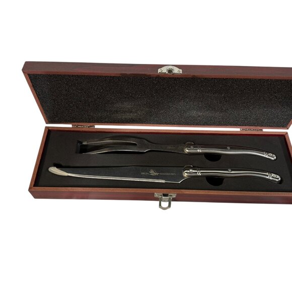 NIB Delta Waterfowl Slitzer Germany 2pc European-Style Carving Set w/ Box - Picture 4 of 12